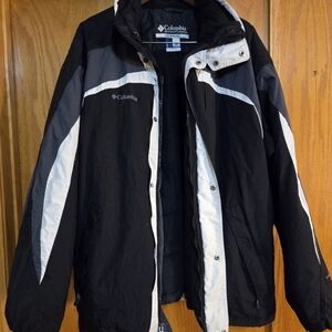 Columbia Interchange 2XL TALL Black Men's Coat w/Removable Liner 3 In 1 System